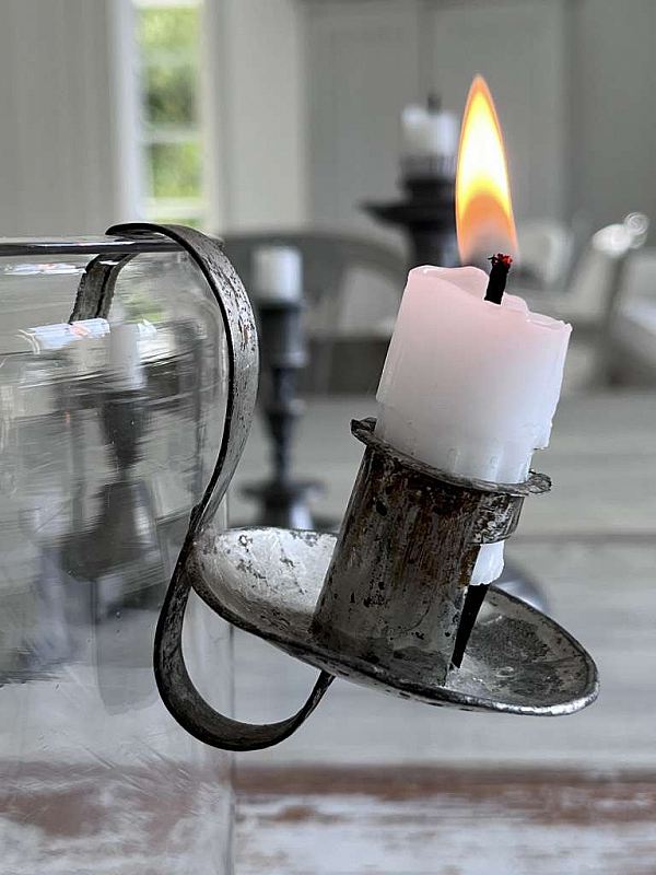 3014 Candle holder in tin plate